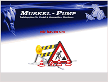 Tablet Screenshot of muskel-pump.de